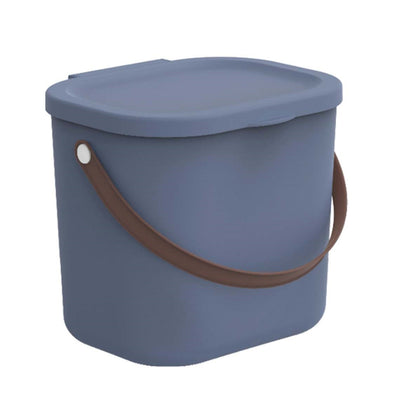 Opslagcontainer Afvalbak 6L Prullenbak Handvat Deksel Recycling Stapelbaar Mat