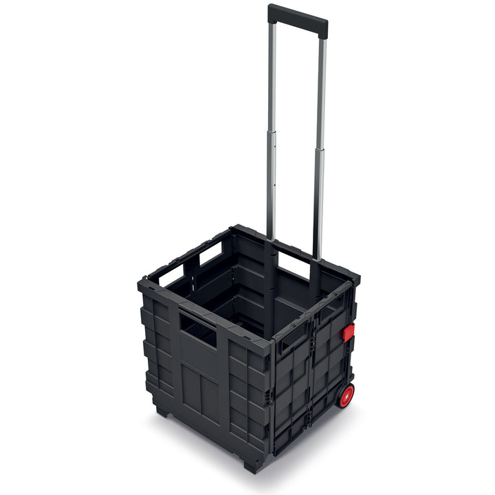 Kistenberg KCT4040 Folding Trolley Cart Box on Wheels Telescopic Handle 25kg Workshop Garage DIY Garden