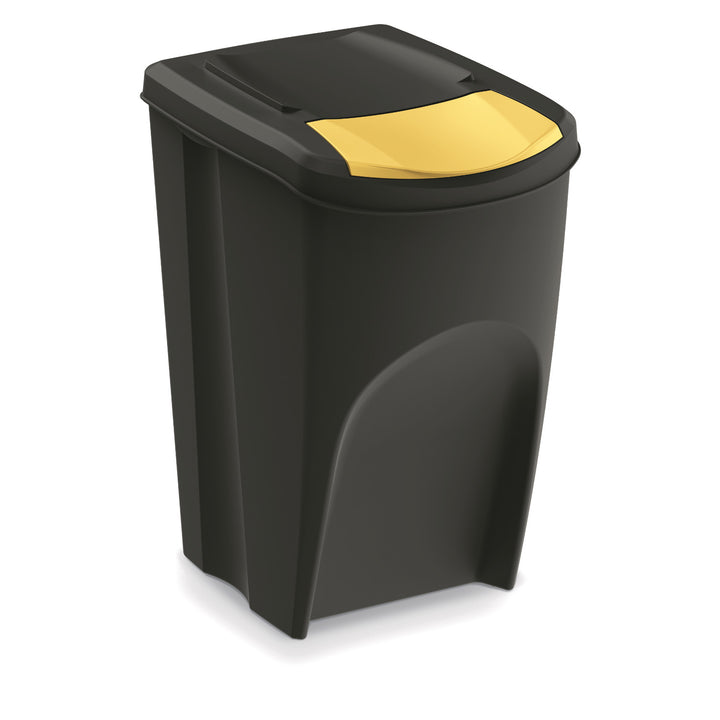 Ensemble de poubelles de recyclage Keden Sortibox 3x35L noir