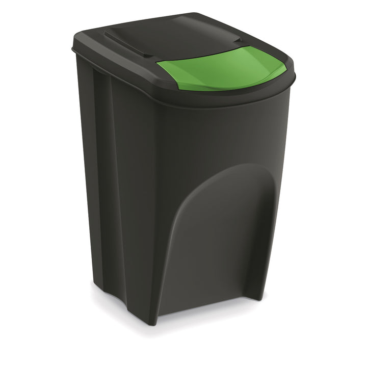 Ensemble de poubelles de recyclage Keden Sortibox 3x35L noir