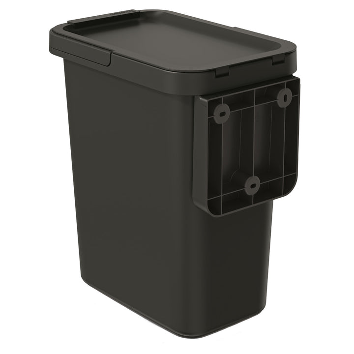 Poubelle de recyclage Keden SYSTEMA - 12 litres, noir