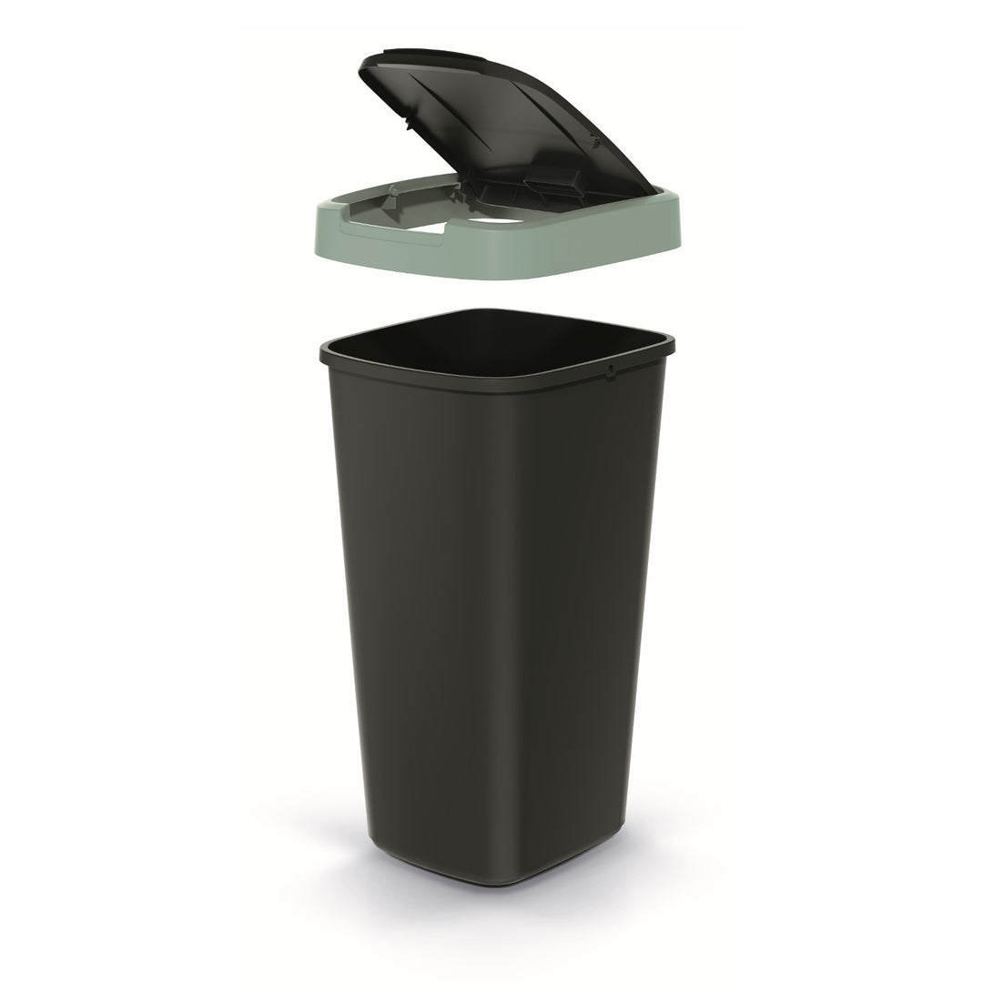 KEDEN COMPACTA Q  Trash Can 25L Recycling Waste Bin Sorting Garbage Lid