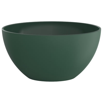 Rotho Caruba Kitchen Soolhow Bowl 3L Sturd Plastic Elegante afwerking 23cm vaatwasser Veilig Matt afwerking Bottel Dark Green