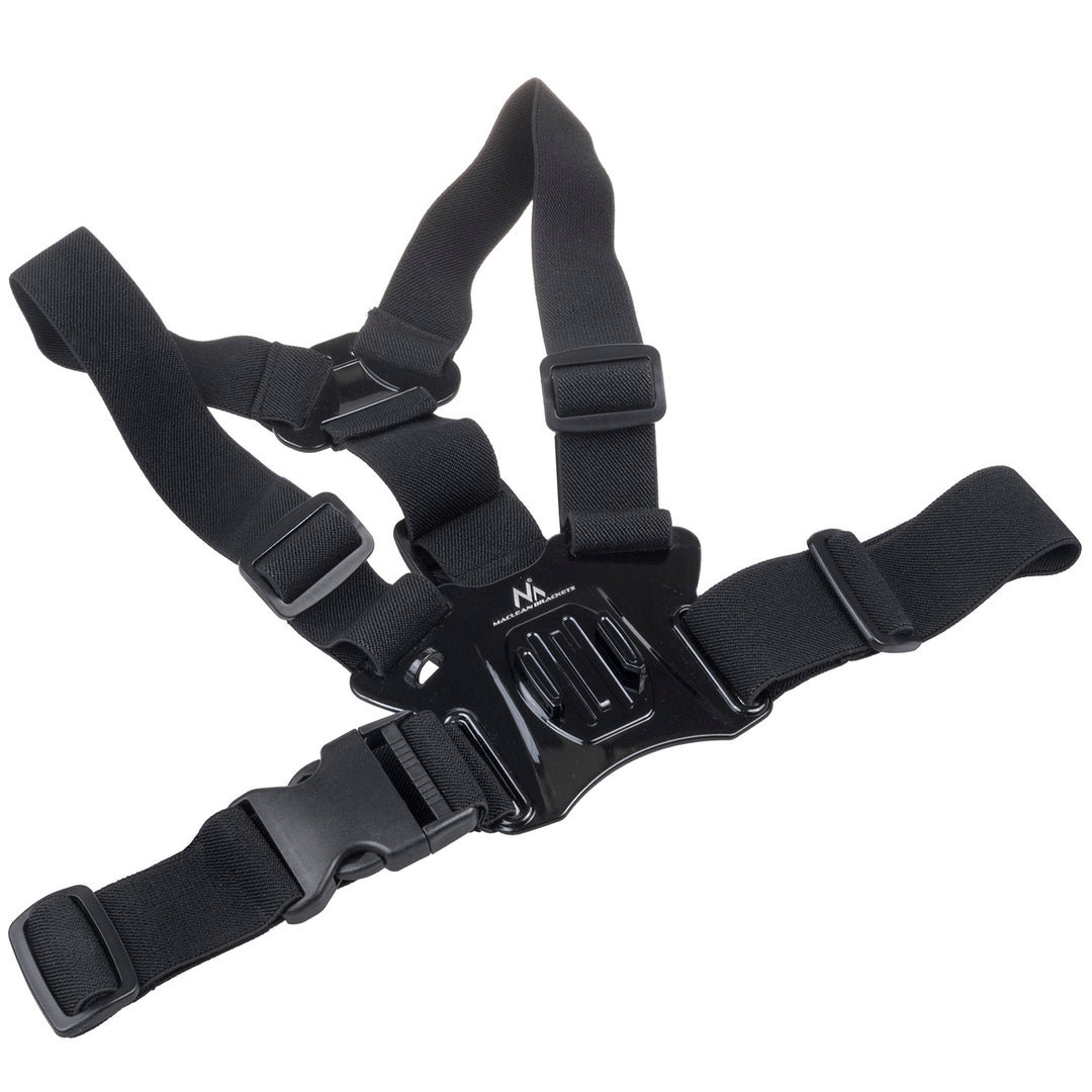 Maclean MC-445 Smartphone GoPro Chest Harness Strap Camera Mount 1/4" Thread Holder Universal Adjustable 75-100mm Width 140-180mm Length