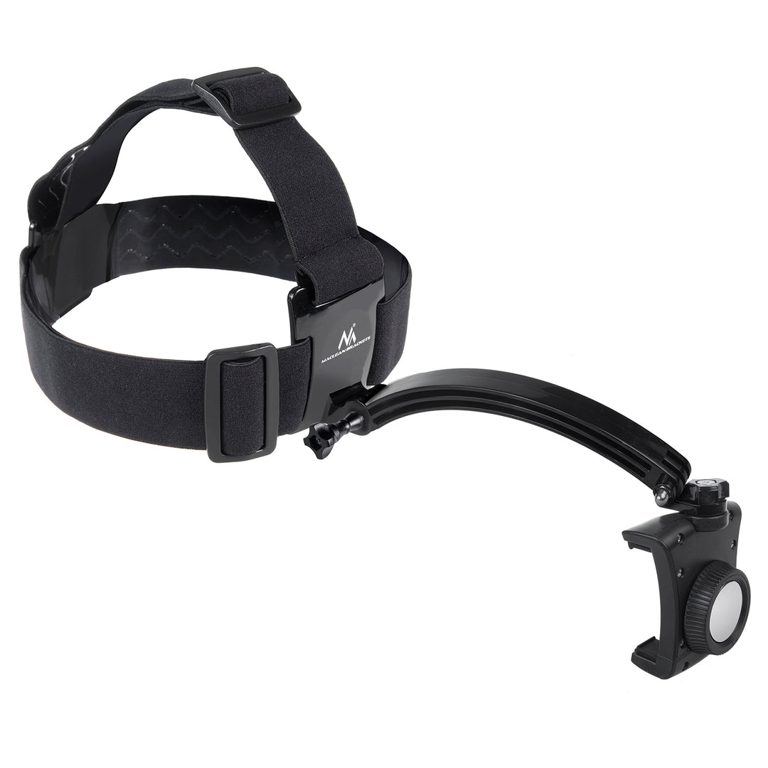 Maclean MC-447 - Sporthoofdband / telefoonhouder  - Draaibaar  voor mobiele telefoon en camera - Zwart