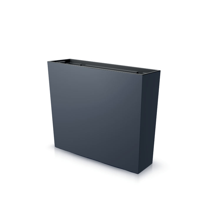 Prosperplast Macetero Jardinera con Maceta para Plantas Macetero con Tiesto para Plantas Urbi Case Torre DUC800T Antracita