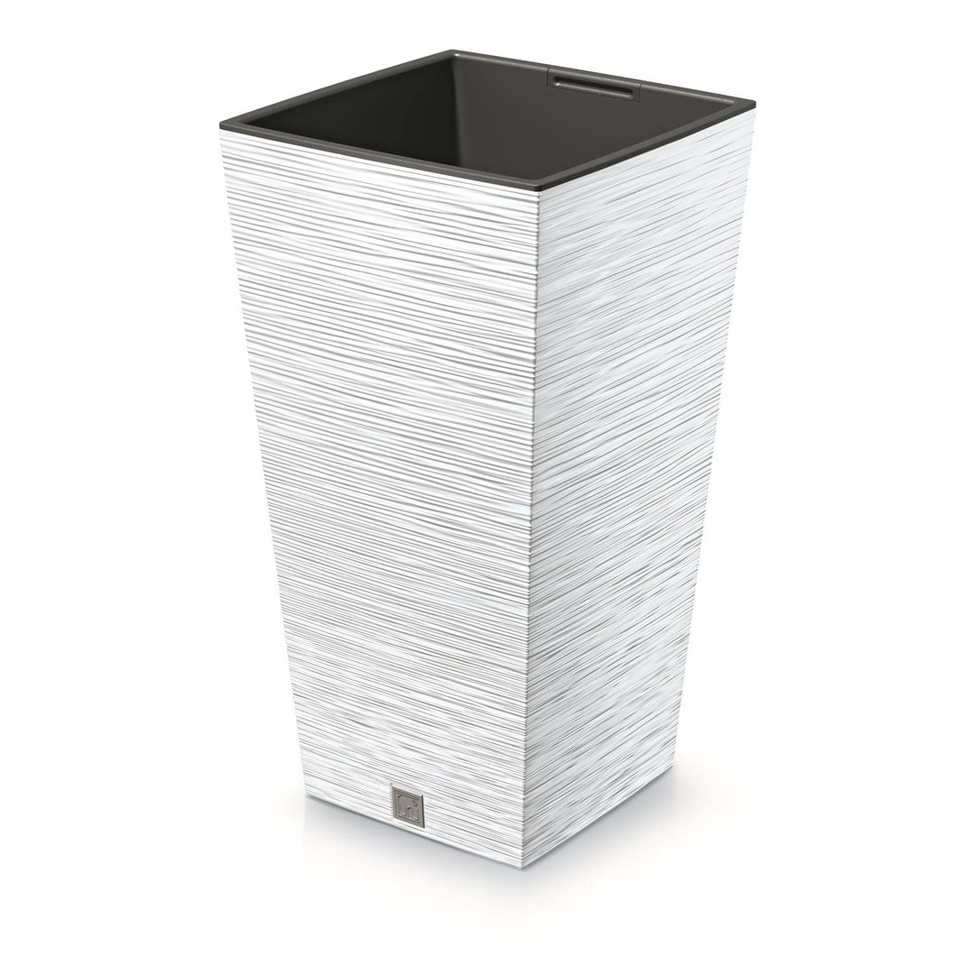Prosperplast Furu Maceta cuadrada con inserto DFSH240-S449 - blanco