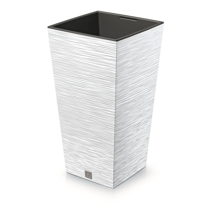 Prosperplast Furu Maceta cuadrada con inserto DFSH240-S449 - blanco