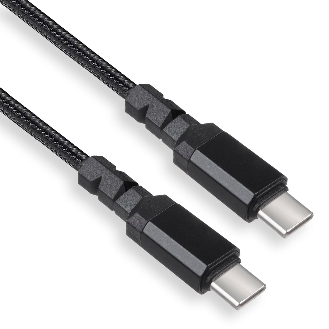 Maclean  MCE492 Câble 2x USB-C 100 W  supportant PD transfert de données jusqu'à 10 Gbps 5 A noir longueur 2 m