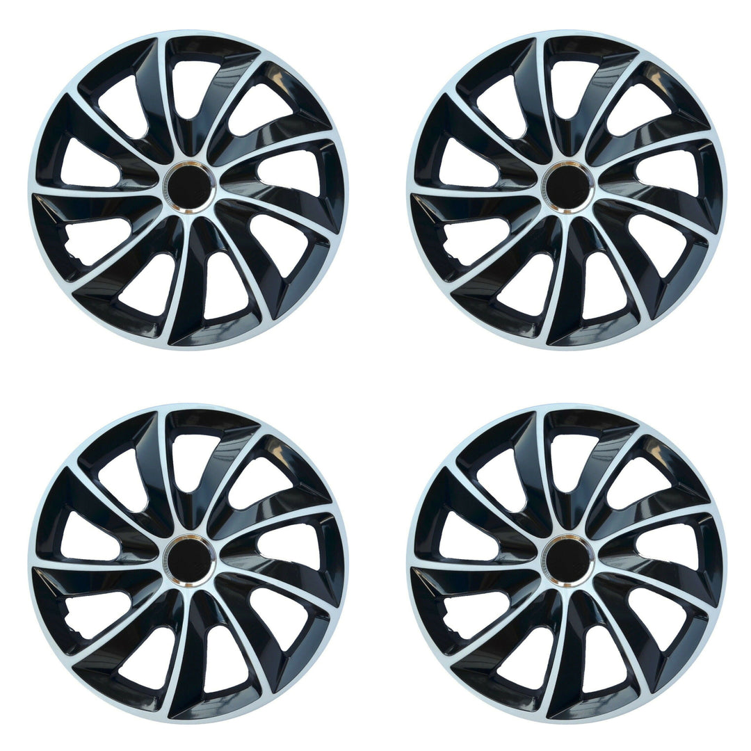 NRM STIG Extra 13" wieldoppen wieldoppen 4-delige set voor stalen velgen ABS zwart universele auto