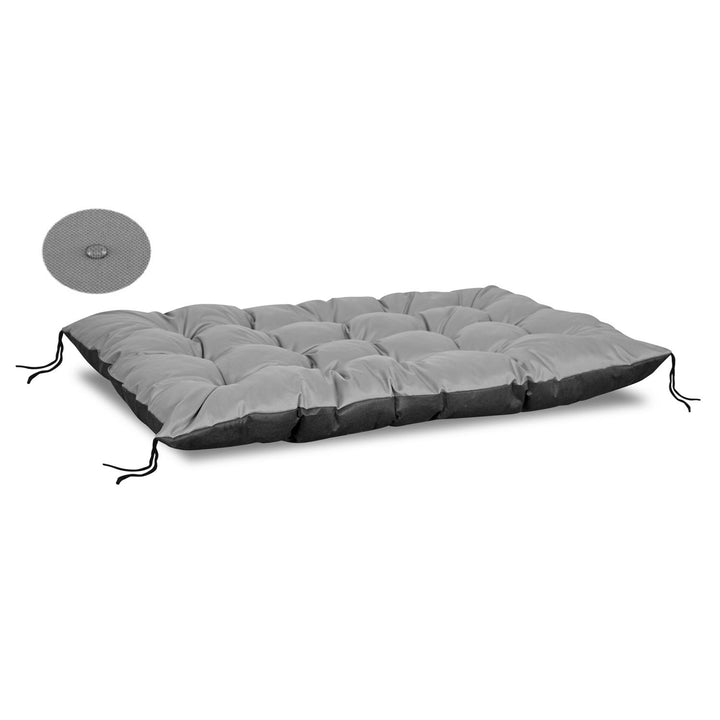 KingGarden Palettenkissen Kissen für Euro-Paletten-Sofa Wasserdichtes PVC-Codura Sitzkissen Abdeckung Indoor Outdoor 120cm x 80cm (Grau)