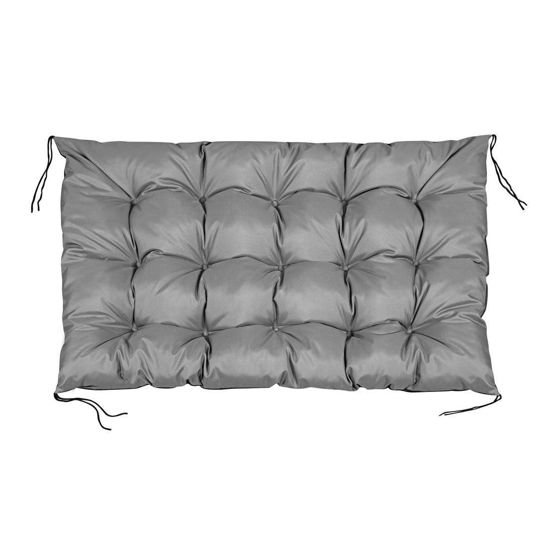 Coussin de palette de jardin imperméable gris 120x80 cm banc d'EUROPALETTE en gris foncé