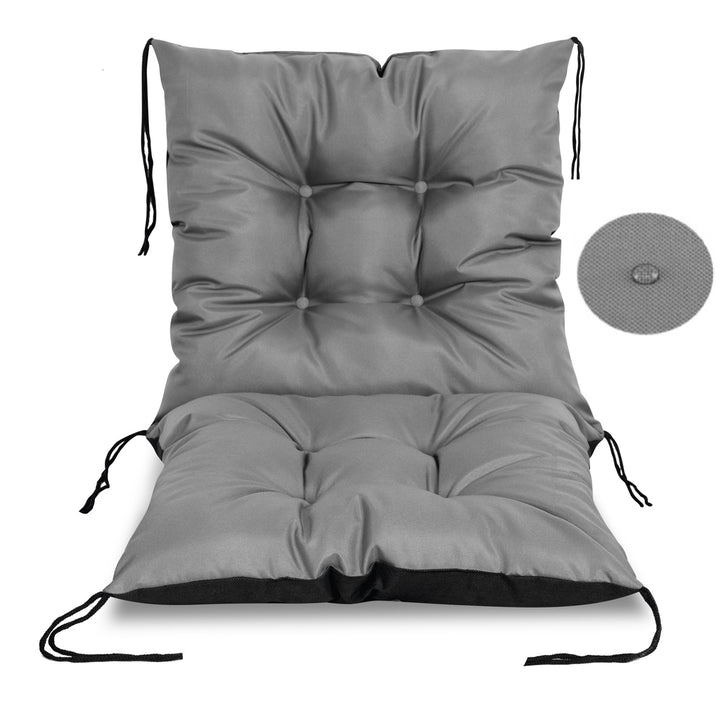 Coussin de chaise de jardin, gris matelassé 50x50x50 cm