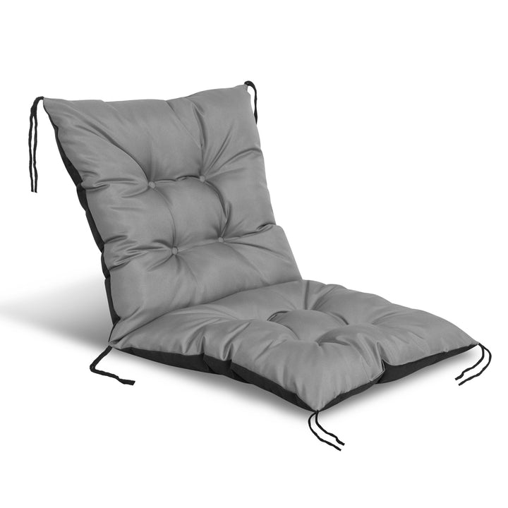 Coussin de chaise de jardin, gris matelassé 50x50x50 cm