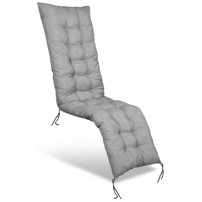AIO Cuscino per lettino da giardino Sedile per sedia Panca morbida in microfibra 165 cm x 50 cm