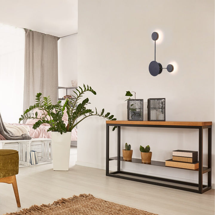 Amadeo 6258 LED Wall Lamp Metal 7W Light Black Industrial IP20