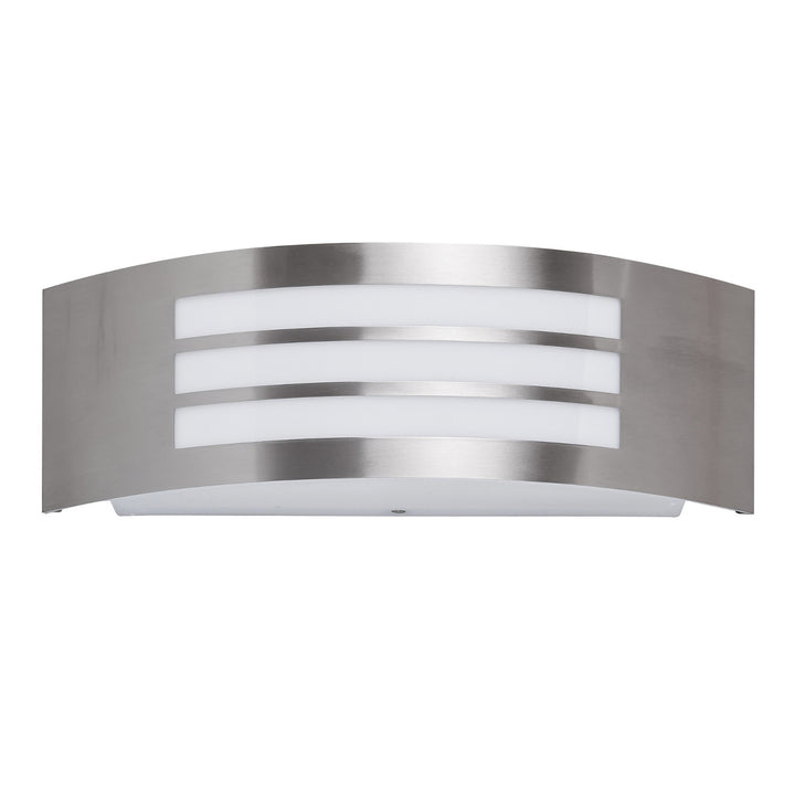 Rabalux Roma 8410 Inox Steel Outdoor Wall Lamp Satin Chrome Silver IP44 E27