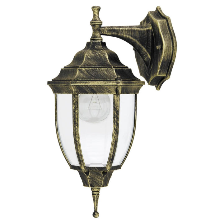 Rabalux Nizza 8451 or antique E27 60W IP43 applique murale. Parfaite pour le jardin, la terrasse et au-delà.