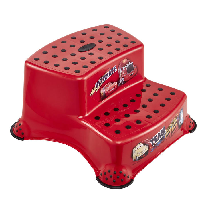 Children's two-stage platform Cars Keeeper red