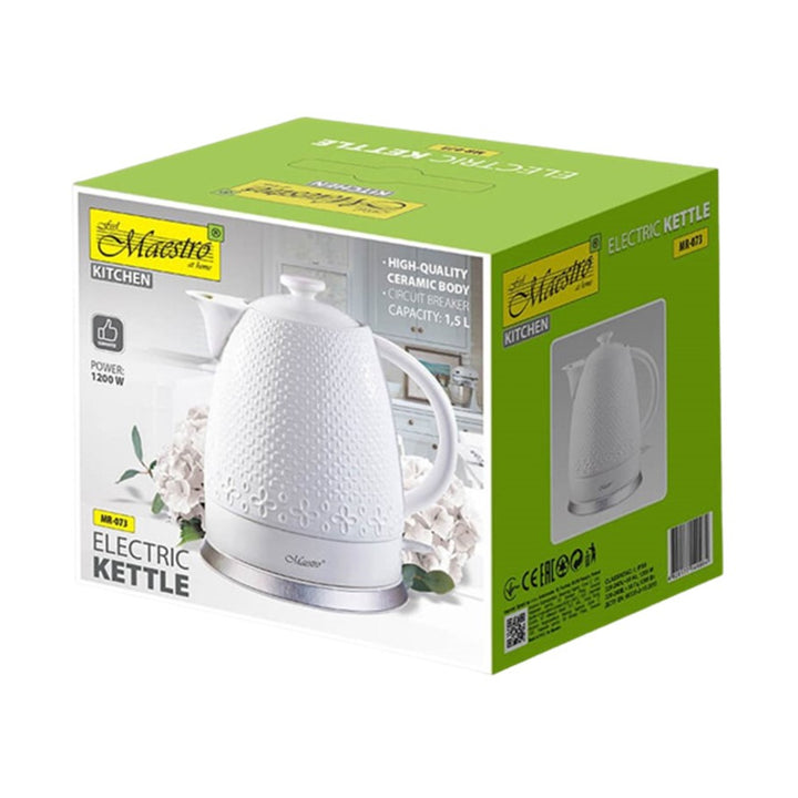 Bouilloire céramique 1,5l Maestro MR-073 1200W blanc