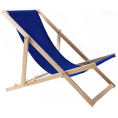 WOODOK chaise de jardin chaise longue de plage en bois de hêtre résistant aux intempéries