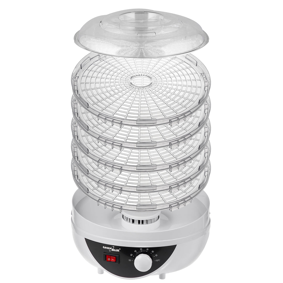 Séchoir GreenBlue pour champignons, légumes et fruits, 250W, extra silencieux, 5 tamis, GB195