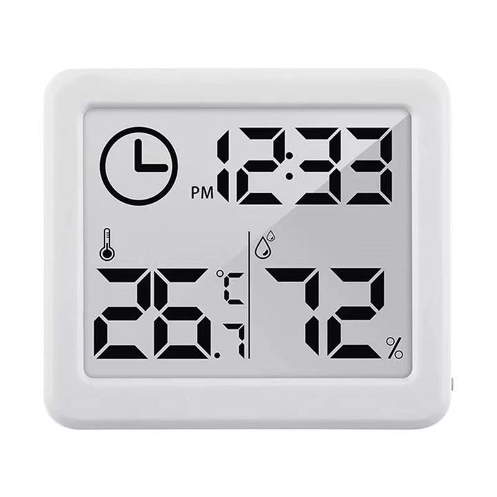 GreenBlue GB384W Thermomètre/hygromètre avec fonction horloge blanc digital