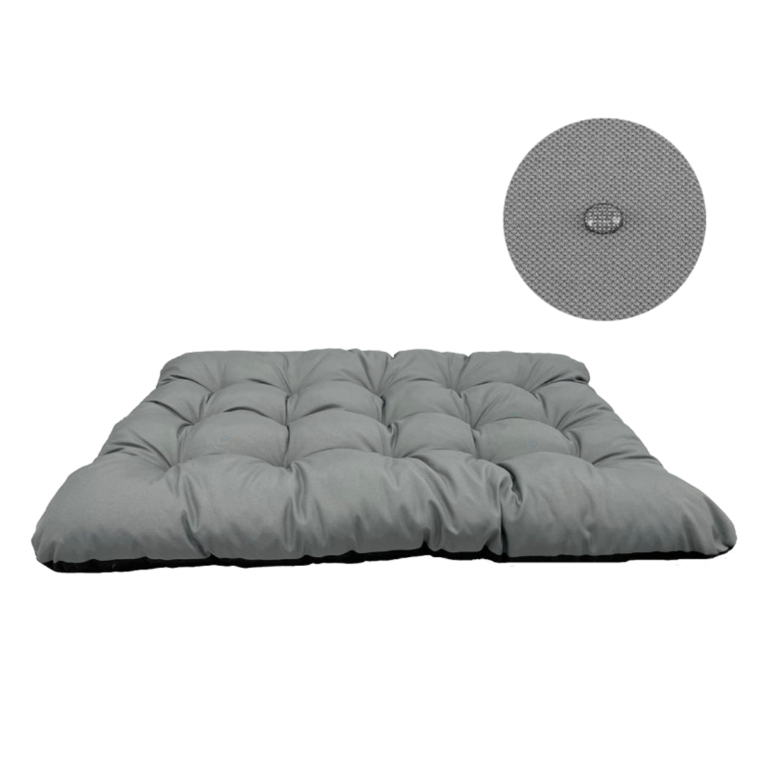 KingDog Prestige Waterproof Dog Cat Pet Cushion Bed Waterproof PVC Codura Washable Antiallergic Grey (120x80cm, Grey)