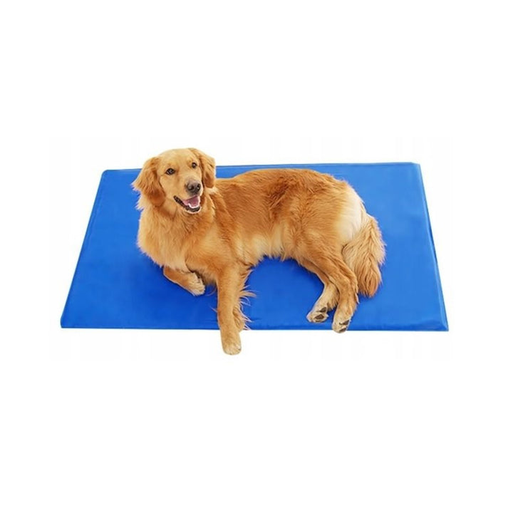 KingDog Gel Dog Cooling Mat Durable Waterproof Mattress Bed for Dogs Cats Pets Colour Blue 50 x 90 cm