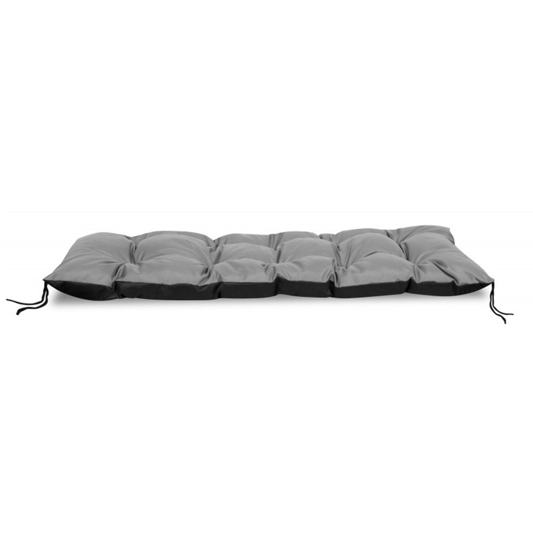 KingGarden Garden Lounger Cushion Pillow for a Garden Chair Sunlounger Cushion 120x50cm Waterproof Codura PVC Grey