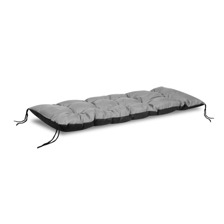 Cojín para tumbona de jardín Cojín 120x50 cm Impermeable Codura PVC Gris