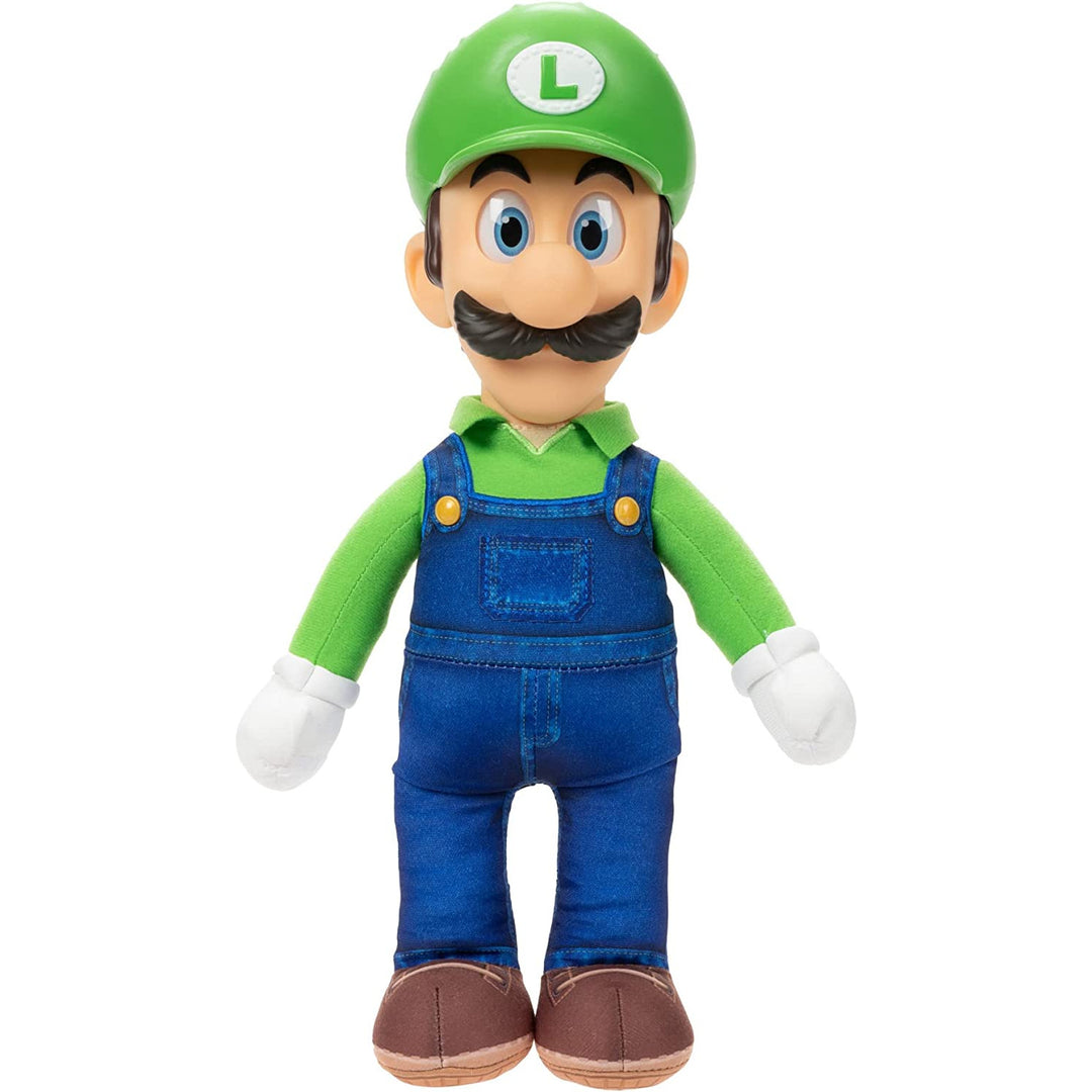 Super Mario Bros Movie Luigi Plush Cartoon Game Mascot 30cm Toy Kids