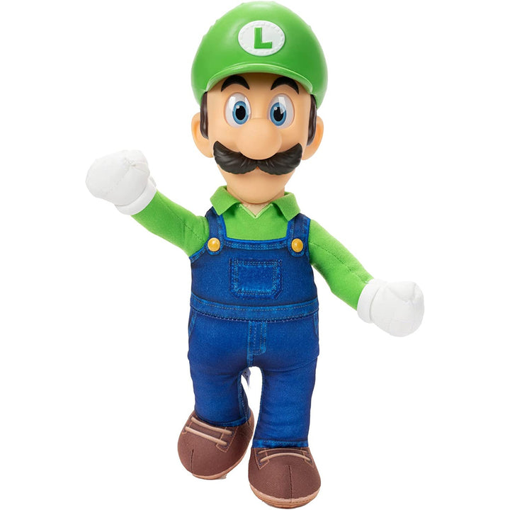 Super Mario Bros Movie Luigi Plush Cartoon Game Mascot 30cm Toy Kids