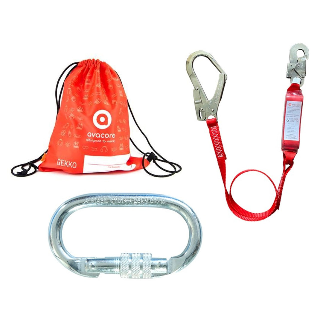 Avacore Gekko Basic Safety Harness Fall Protection Equipment Kit with Transport Bag Max 100 kg Universal Size