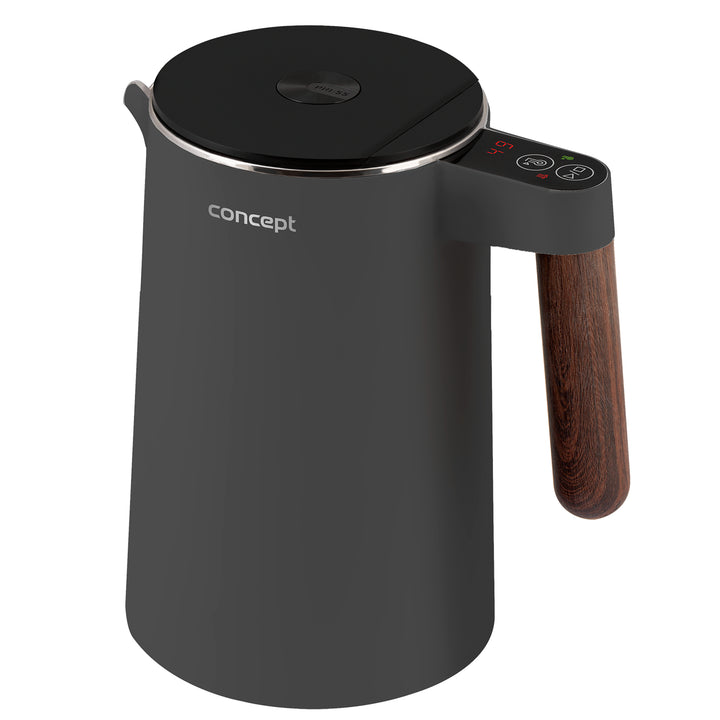 Concept Norwood hervidor de acero inoxidable con control de temperatura función KEEP WARM 1,5L 1850-2200W gris oscuro