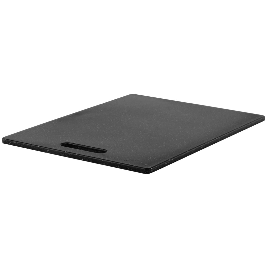 Rotho 1022508037 Large Cutting Chopping Board Plastic Anthracite Granite Design Non-Slip Feet Handle Dishwasher Safe