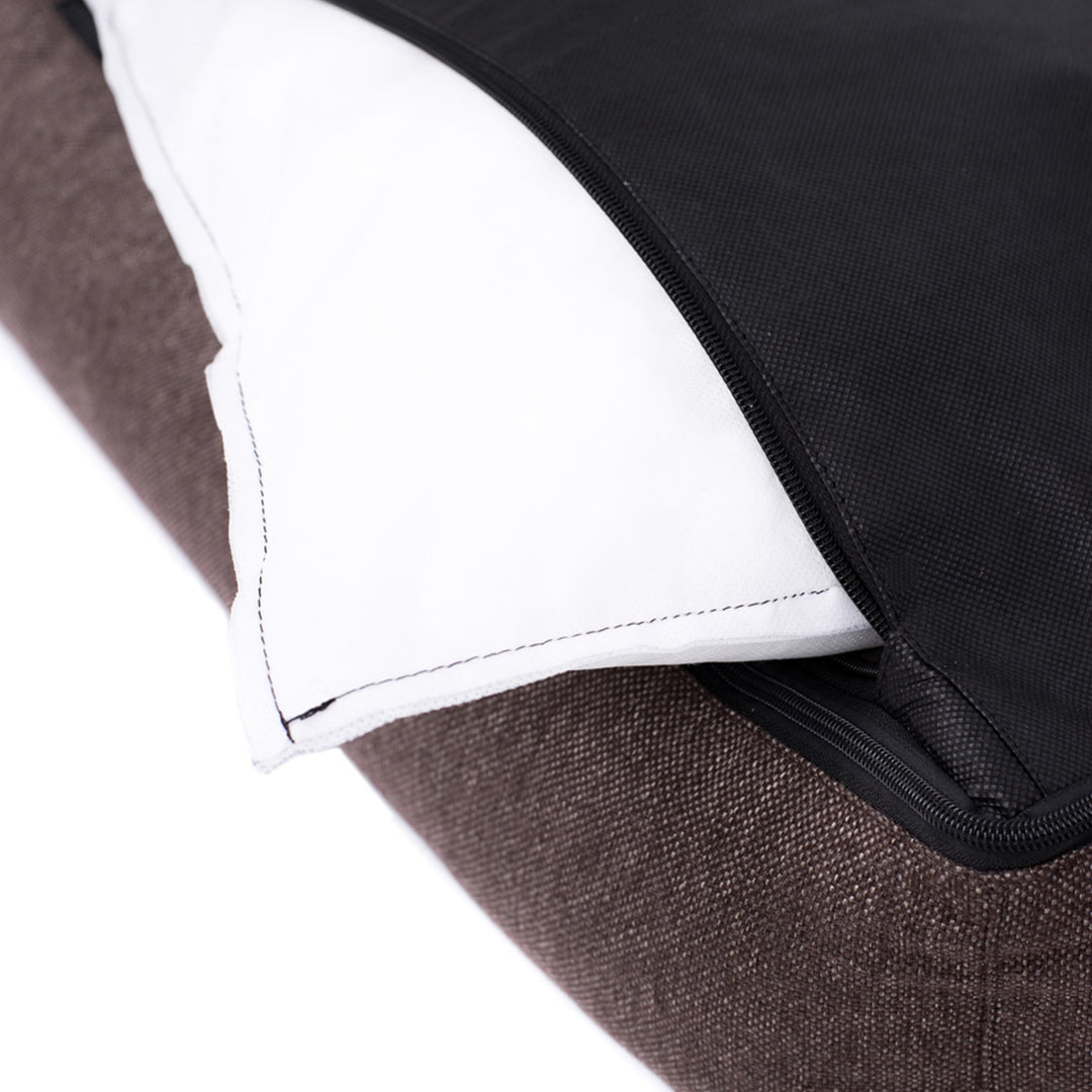 Sofa Mallorca Comfort hondenbed in beige met witte bies 100x75 cm