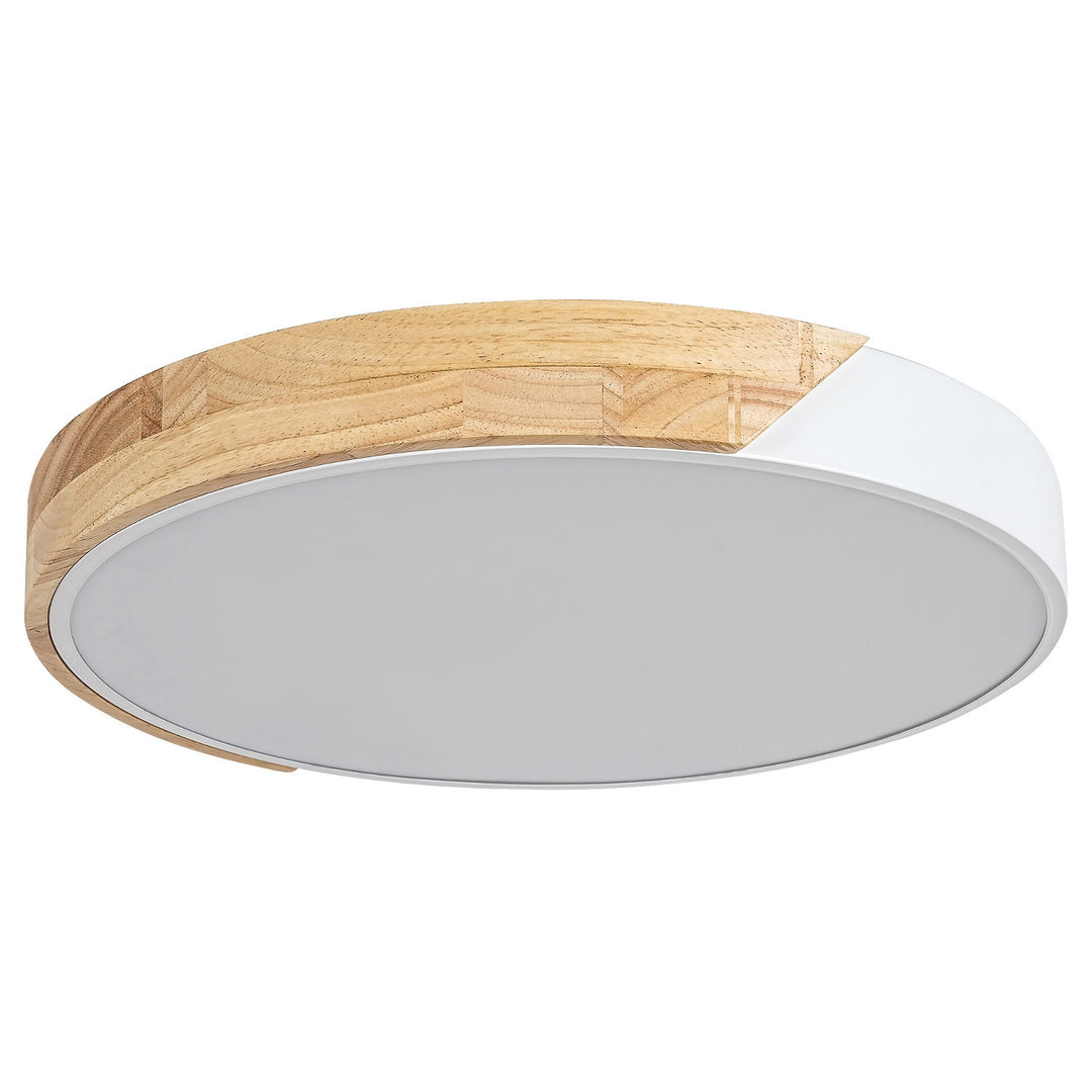 Lámpara de techo Rabalux Maple 3527 blanco mate 24W metal y madera