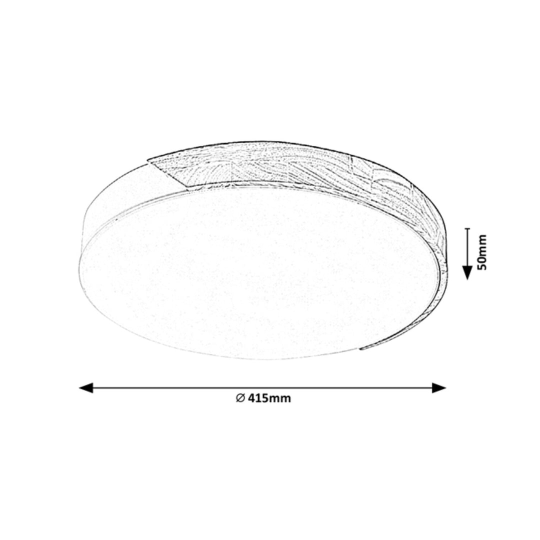 Rabalux plafondlamp Maple 3527 wit mat 24W metaal en hout