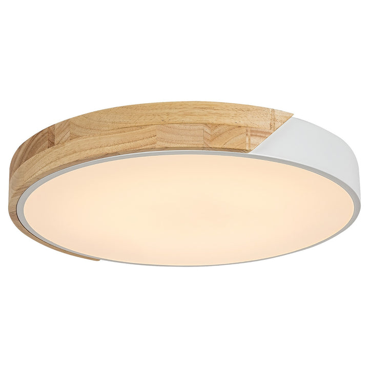 Lámpara de techo Rabalux Maple 3527 blanco mate 24W metal y madera