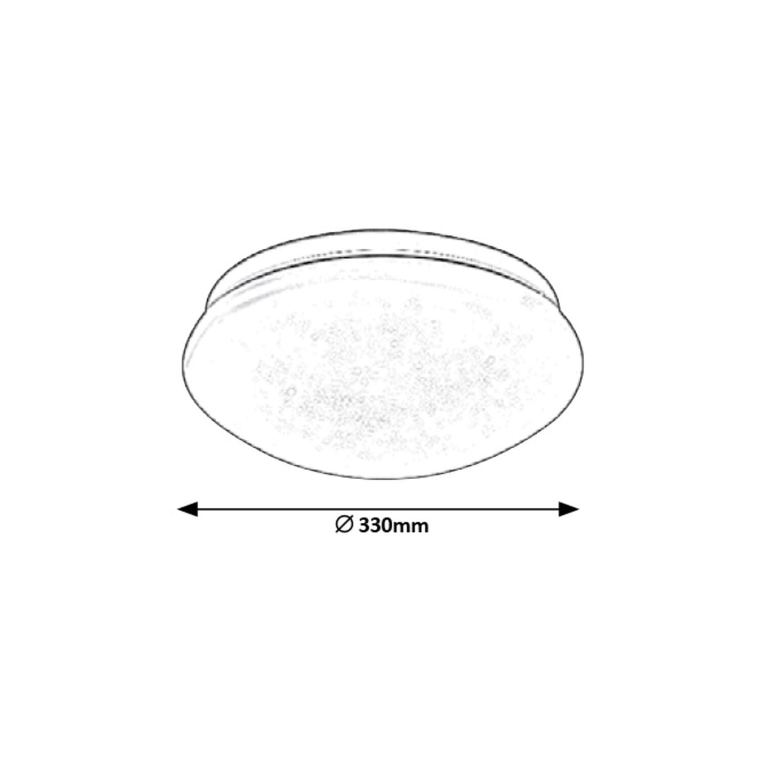 Led Round Lamp Threaded Small Rabalux Lucas Ceiling LED Lamp Round Luminaire 18W Energy Saving 4000K ...