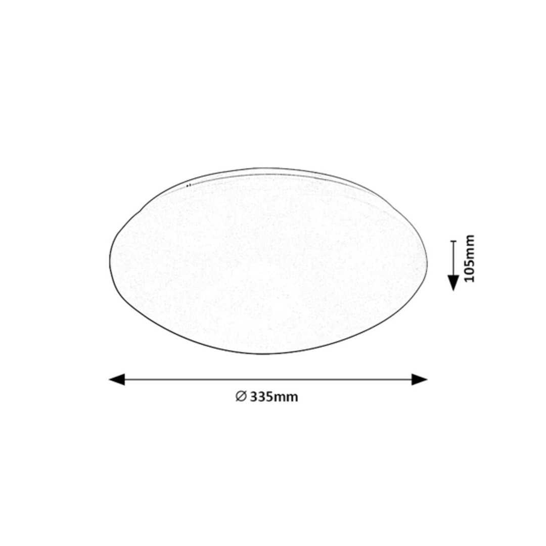 Lámpara de techo circular con sensor de movimiento y luminosidad Lucas 71133 de Rabalux de 18 W