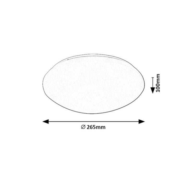 Rabalux Lucas 71332 LED-plafondlamp met instelbare microgolfbewegingssensor IP44 12 W 830 LM LED-lichtbron Binnenverlichting Kleurtemperatuur 4000 K Natuurlijk wit [Energieklasse G]