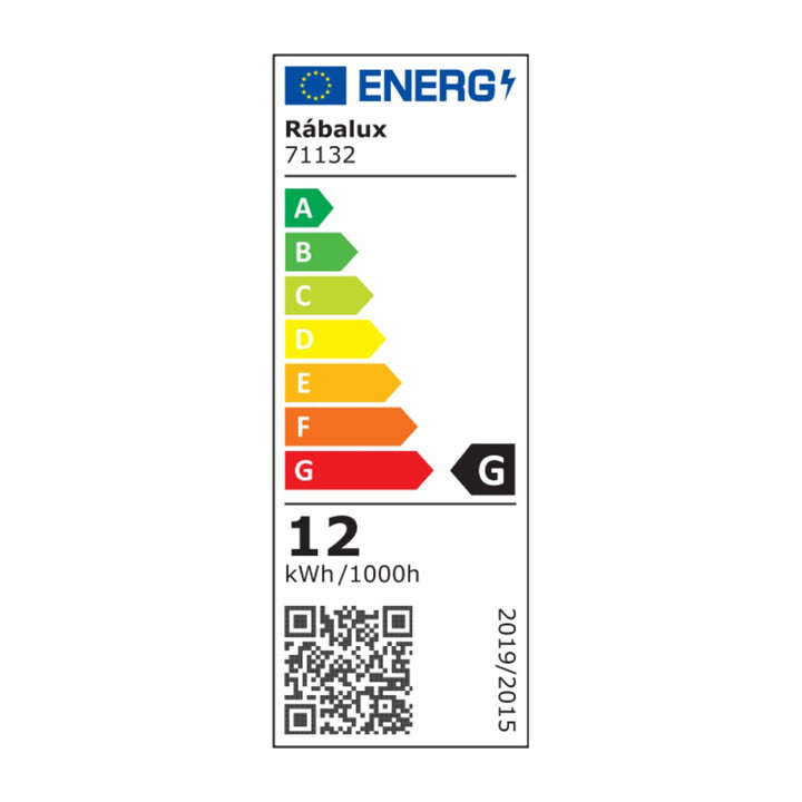 Rabalux Lucas 71332 LED-plafondlamp met instelbare microgolfbewegingssensor IP44 12 W 830 LM LED-lichtbron Binnenverlichting Kleurtemperatuur 4000 K Natuurlijk wit [Energieklasse G]