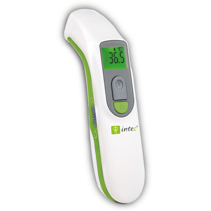 Intec HM-568C Voorhoofdthermometer Contactloze thermometer Meetnauwkeurigheid: 0,1 °C / 0,1 °F Automatische uitschakeling