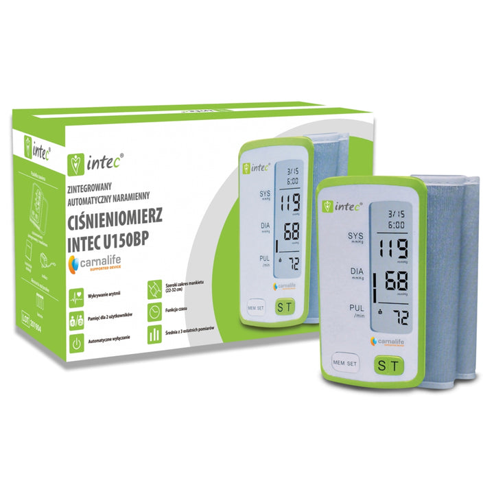 Intec U150BP Integrated Upper Arm Blood Pressure Monitor BP Monitor