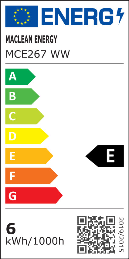 6x LED-Glühbirne Maclean, Glühfaden E27, 6W, 230V, WW warmweiß 3000K, 600lm, Retro Edison dekorativ A60, MCE267