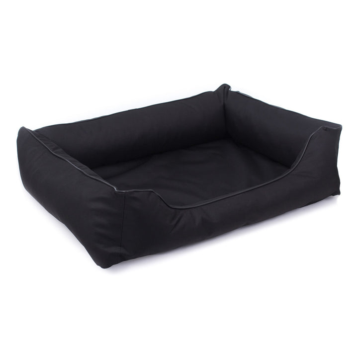 Mestizo Valencia Orthopedic Orthopedic Pet Bed Dog Basket Pet Bed Dog Sofa Cover Waterproof Polyester Fabric Cordura Outside Size: 80 x 60cm / Inside Size: 40x56cm Black/Black