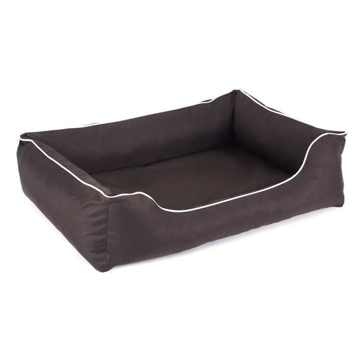 Mestizo Valencia Orthopedic Orthopedic Pet Bed Dog Basket Pet Bed Dog Sofa Cover Waterproof Polyester Fabric Cordura Outside Size: 80 x 60cm / Inside Size: 40x56cm Brown/White