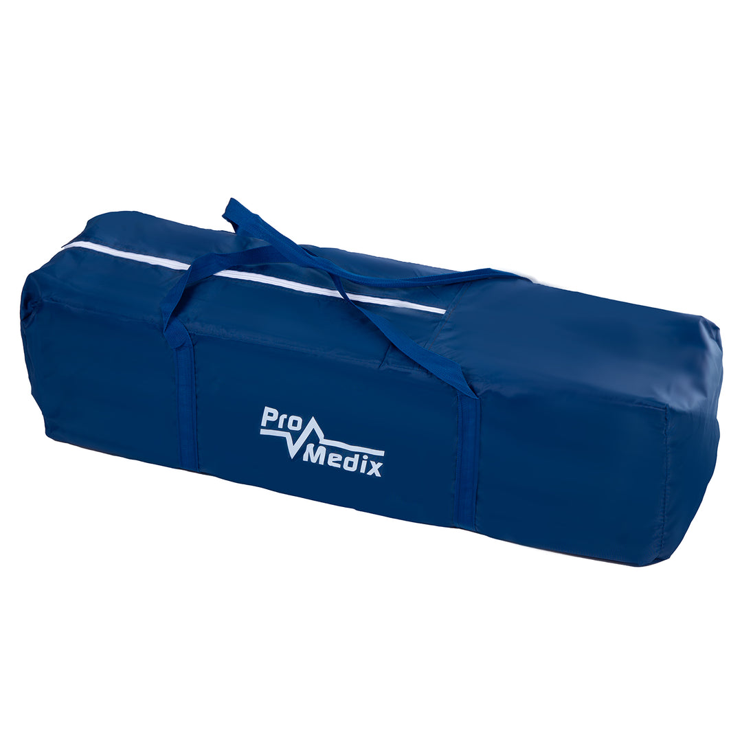 Promedix PR-803 B Cuna de Viaje con Ruedas, Funda Protectora, 125x65x74cm, Color Azul